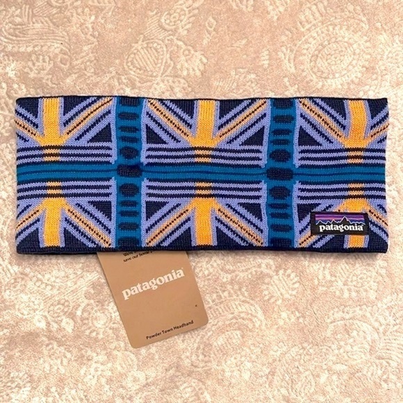 Brand New Patagonia Powder Town Headband Knit Fleece Lining Snow Beam Periwinkle - Picture 14 of 14